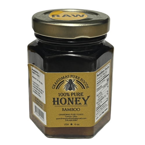Raw Organic Bamboo Honey - Grandmas Pure Foods
