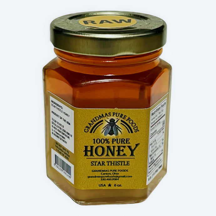 Raw Organic Star Thistle Honey - Grandmas Pure Foods